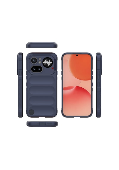 Adige Nothing Phone 4a Pro Kılıf Etnik Optimum Silikon Lacivert