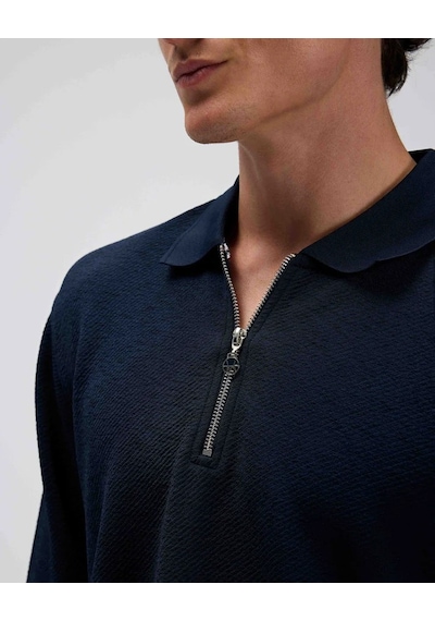 Ellesse Erkek Polo Sweatshirt Em601-nv Lacivert