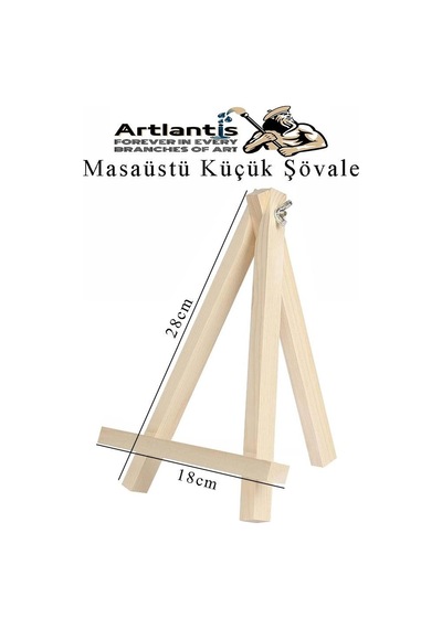 Mini Şövale 15x15 Cm Tuval 3 Ml Akrilik Boya 6 Renk Ve Fırça 1 Paket 15x15 Mini Tuval Masaüstü Küçük Şövale Boyama Seti