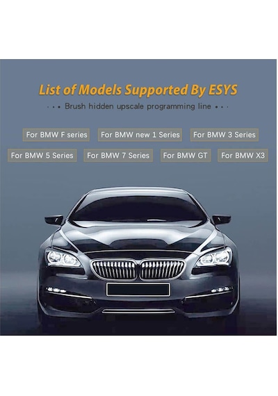 Koodmax - Bmw Esys Icom Obd2 Gizli Özellik Açma Cihazı Enet Kablo F Serisi