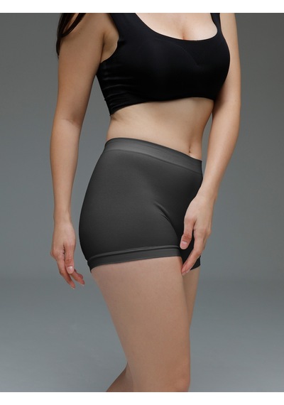Moncorno Model Boxer Popo Şekillendirici İz Yapmayan Seamless Külot Koyu Gri Renk Koyu Gri