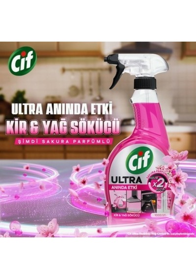 1000 Ml Sakura Parfümlü Kir Ve Yağ Sökücü Ultra Sprey 508 Yeşil