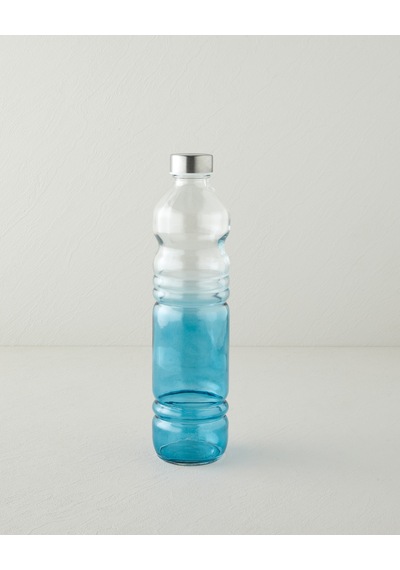 Nova Cam Şişe 1000 Ml Mavi