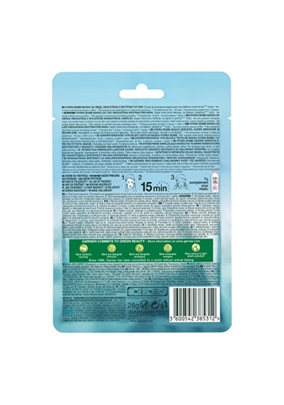 2 Adet Garnier Nem Bombası Canlandırıcı Kağıt Yüz Maskesi 31036479