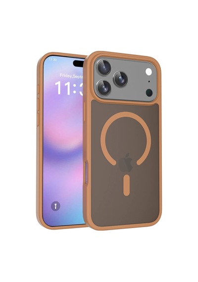 Joko Apple iPhone Uyumlu 17 Pro/18 Pro Jota Magsafe Kapak - Çöl Titanyum