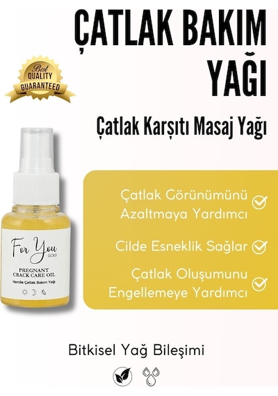Çatlak Karşıtı Cilt Bakım Yağı & Hamile Çatlak Bakım Yağı