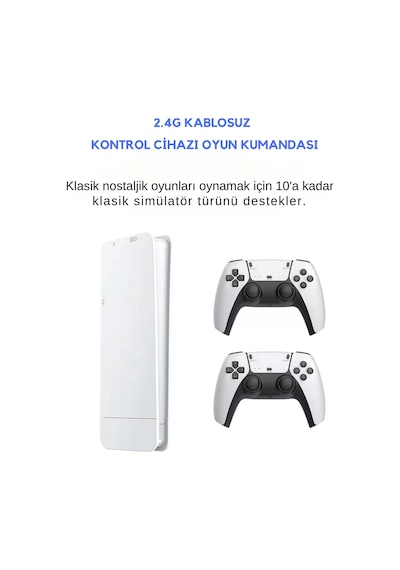 Wearfitpro M15 4k Tv Video Oyun Konsolu 2.4g Kablosuz Joystick 20.000 Retro Oyunlu Oyun Konsolu