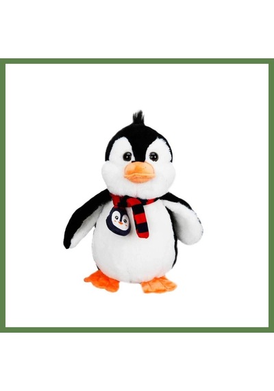 Bezos Atkılı Peluş Penguen 32 Cm. Hb006 Çok Renkli