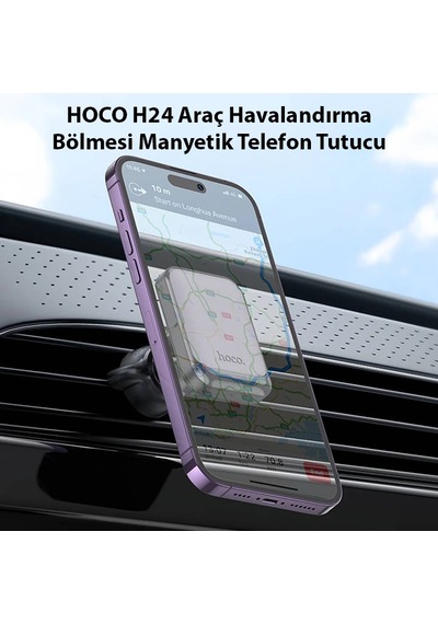 Hoco H24 Araç Havalandırma Bölmesi Manyetik Telefon Tutucu- 5775