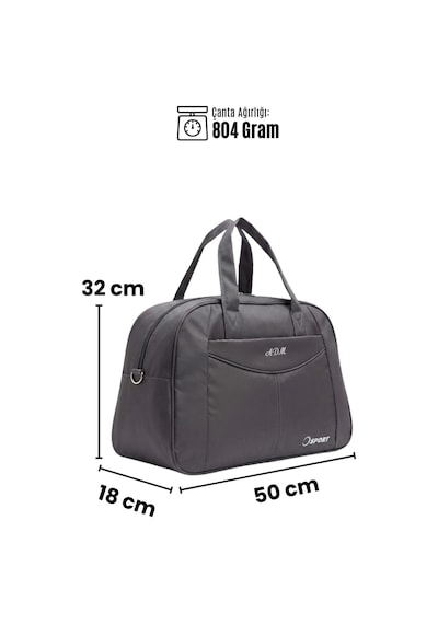 Vıatox Adm 01 Orta Boy Unisex Seyahat&spor El Valizi Gri