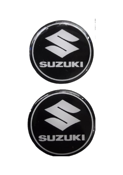 Suzuki Damla 3D Sticker Siyah Beyaz 2 Adet