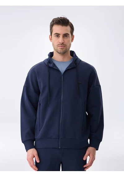 Isaora Gıza Cotton Sweat Erkek Navy Sweat Isr8114 Lacivert