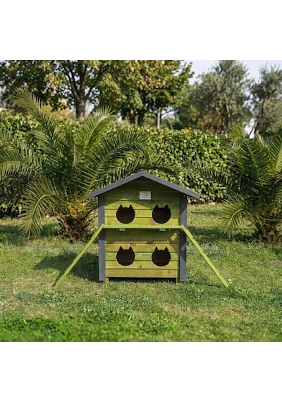 4 Yuvalı Kedi Evi Pati Emlak