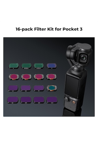 K&f Concept Magnetic 16 Parça Filtre Seti Djı Osmo Pocket 3 Com