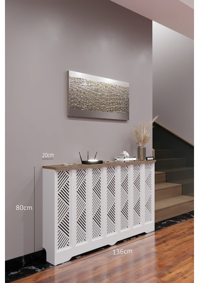 Dekoratif Petek Kaplama Modern Kalorifer Peteği Gizleme Ünitesi 11 Desen 9 Renk İç Ölçü 136 Cm Dış Ölçü 140 Cm Petek 136 Beyaz Üstü Çam D9 Dekoratif Petek Kaplama Modern Kalorifer Peteği Gizleme Ünitesi 11 Desen 9 Renk İç Ölçü 136 Cm Dış Ölçü 140 Cm Petek 136 Beyaz Üstü Çam D9