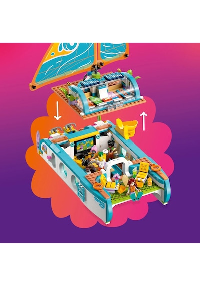 LEGO® Friends Gezi Teknesi Macerası 42664 - 8 Yaş ve Üzeri Çocuklar için Yaratıcı Oyuncak Yapım Seti (685 Parça)