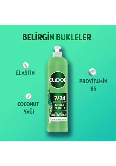 Elidor 7/24 Şekillendirici Bakım Kremi Belirgin Bukleler 240 Ml X2