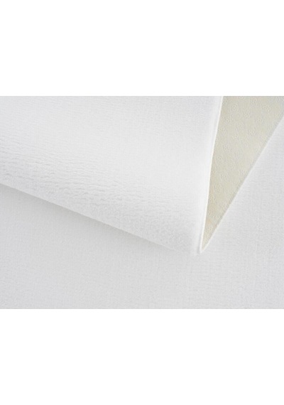 Vl Comfort Peluş Halı Gri Overloklu Beyaz