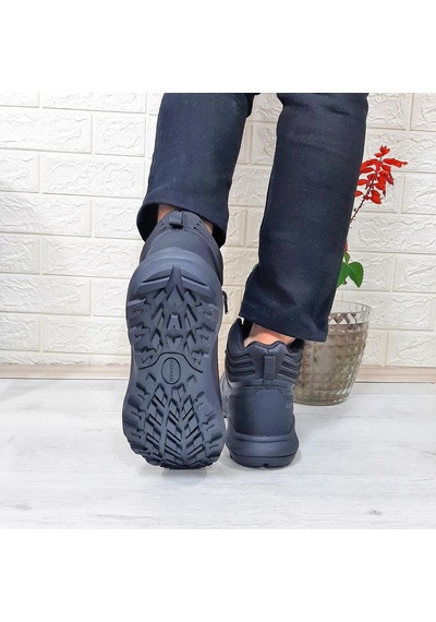 Lotto Crowel Hıgh Siyah Waterproof Fuspetli Kaymaz Erkek Bot 001