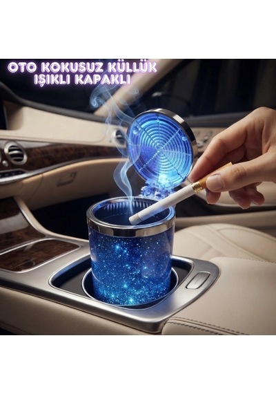 Cazibiz Işıklı Oto Kokusuz Küllük-434119