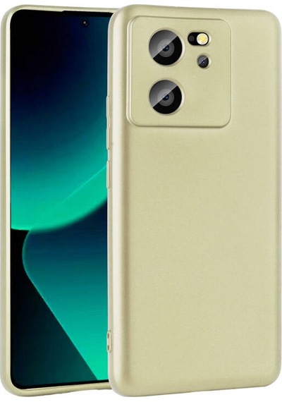 Xiaomi Mi 13t Kılıf Esnek Yapılı İnce Slim Silikon Kapak Ryc/premier Gold