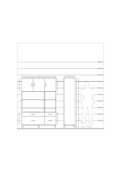 Hyperion Dolap 10 Raflı 4 Çekmeceli 3 Kapaklı 132x44x195 Çam-antrasit/antrasit Antrasıt/antrasıt Hyperion Dolap 10 Raflı 4 Çekmeceli 3 Kapaklı 132x44x195 Çam-antrasit/antrasit Antrasıt/antrasıt