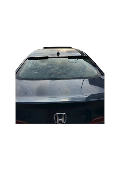 Honda Civic 2022 Fe1 Cam Üstü Spoiler Rs Yarasa Model Pianoblack Boyalı İthal Abs Plastik