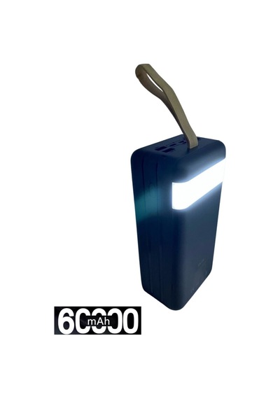 Powerbank 60.000 Mah Akım Korumalı Ledli Powerbank 60000 Amper Power Bank Renkli