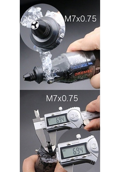 5331 Hobi Gravür için Dremel Uyumlu Otomatik Mini Mandren 7 MM