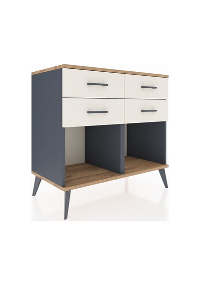 Hyperion Şifonyer 4 Çekmeceli 88x44x80 Antrasit-çam/aytaşı Çam/aytaşı Hyperion Şifonyer 4 Çekmeceli 88x44x80 Antrasit-çam/aytaşı Çam/aytaşı