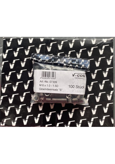 M6X1.0-1.5D Helicoil V-Coil Germany 100 Adet