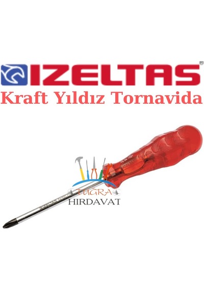 İzeltaş Yıldız Uçlu Tornavida 45x150 Kraft Serisi