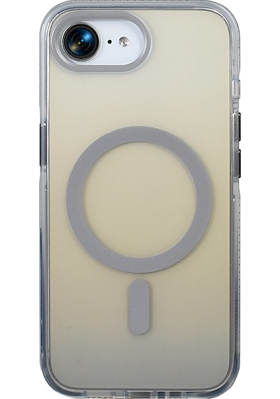 Subutu Apple Uyumlu iPhone 16e Kılıf M-safe Şarj Özellikli Transparan Renk Geçişli Sbt Toros Kapak - Siyah Siyah
