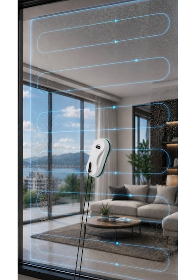 Kiwi KWC-7130 Uzaktan Kumandalı Sıvı Püskürtmeli Cam Silme Robotu