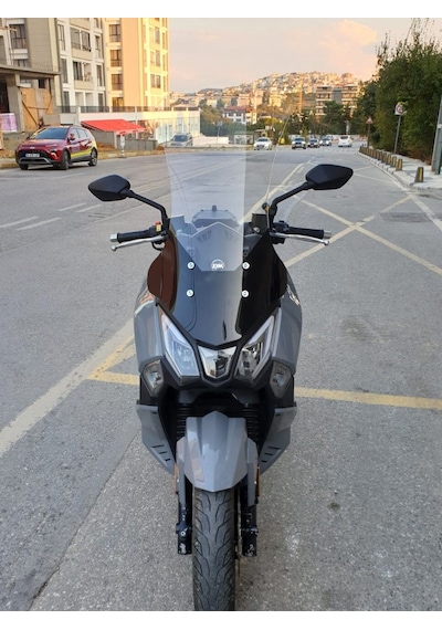 Motocam Sym Joyride 300 Ön Cam 2023-2026 Model 75cm Şeffaf Renkli 4mm Uzun