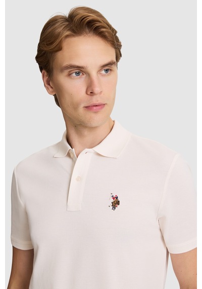 U.S. Polo Assn. U.s. Polo Assn. Erkek Krem Tişört Basic 50326972-vr071