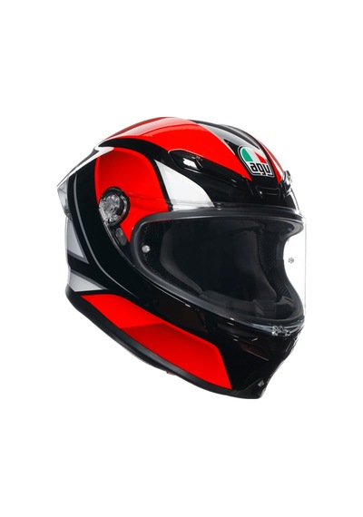 Agv Kask K6 S Hyphen Black Red Whıte Renkli