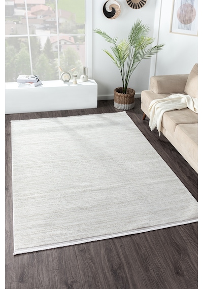 Mariesse Home Bambu Dokulu Modern Sık Dokuma Koridor Kesme Yolluk Dokuma Makine Halısı Bej