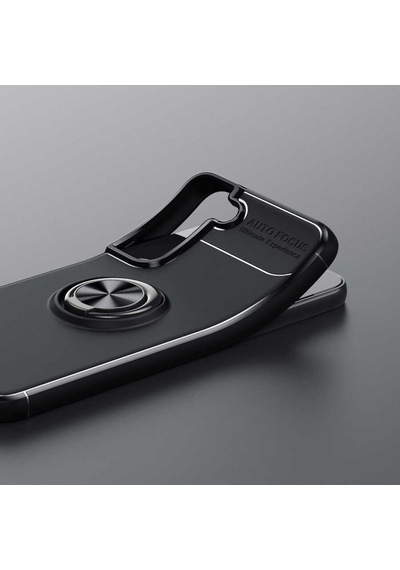 Samsung Uyumlu Galaxy S22 Plus Kılıf Yüzüklü Magnetli Ravel Case Kapak