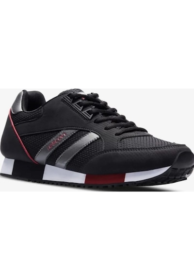 Lescon Boston-6, Siyah Erkek Sneaker Spor Ayakkabı Siyah