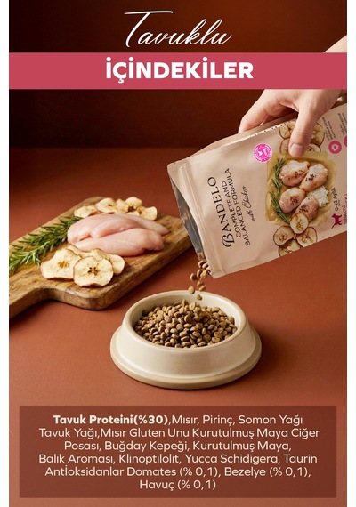 Bandelo Tavuklu Yavru Kuru Kedi Maması 2 Kg - Gelişim & Güçlü Desteği - Koku Önleyici Etkili