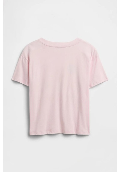 Gap Kız Çocuk Oversized Grafik Baskılı Açık Pembe T-shirt-14924