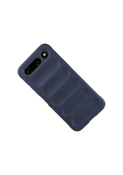 Tecno Spark 50 5g Kılıf Esnek Tpu Oyuklu Arka Yüzey Tasarımlı Etnik Silikon Kapak Lacivert