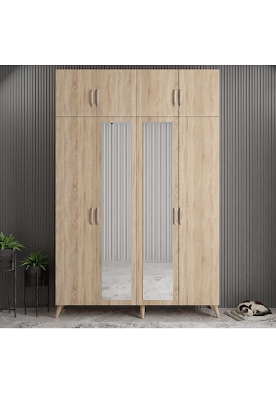 Açelya Portmanto Vestiyer Meşe  M8-180 cm