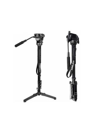Kingjoy Mp208f Monopod + Vt-1510 Video Kamera Tripod Başliği + M3 360 Dönebilen Monopod Tabani