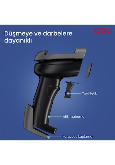 Delı 1d Lazer Barkod Okuyucu Usb Kablolu Hızlı Tarama El Tipi Scanner