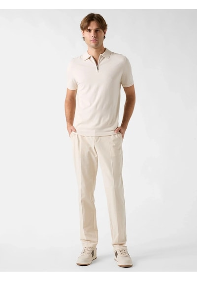 Guess M6rr15z4442 Kadir Tech Ss Erkek Polo Tişört Krem