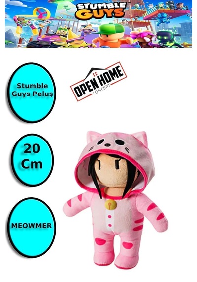 Stumble Guys 20 Cm Peluş - Meowmer