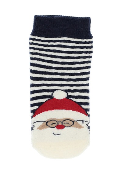 Panço Unisex Çocuk Yeşil-kırmızı 3'lü Çorap