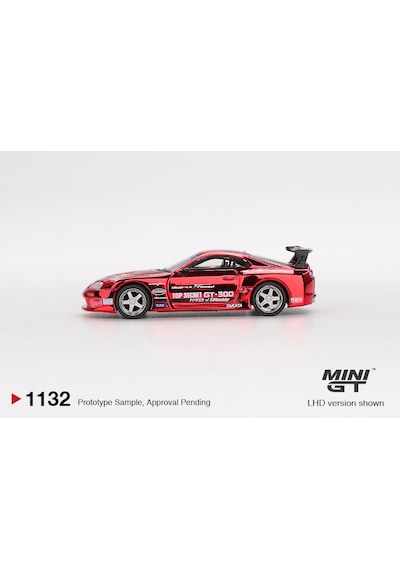 1:64 Ölçek Mini Gt Toyota Supra A80 Top Secret Gt-300 Diecast Metal Minyatür Model Araba 5cm
